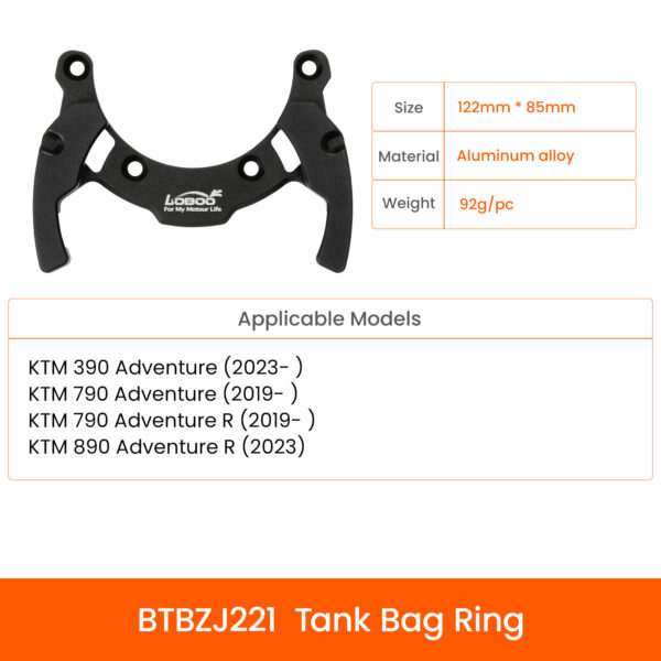 loboo-uchwyt-tank-bag-ktm LOBOO Magnetyczny uchwyt do Tank Bag, pasuje do KTM 390, 790, 890