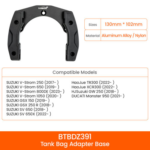 loboo-uchwyt-tank-bag-suzuki-ducati-1140401500611 LOBOO Magnetyczny uchwyt do Tank Bag Easy, do SUZUKI, DUCATI