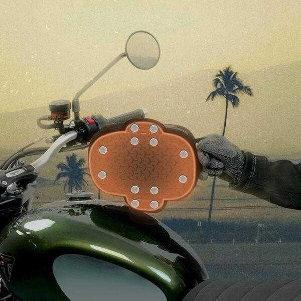 LOBOO Vintage Tank Bag 3,5L motocyklowy magnetyczny, retro design, czarny