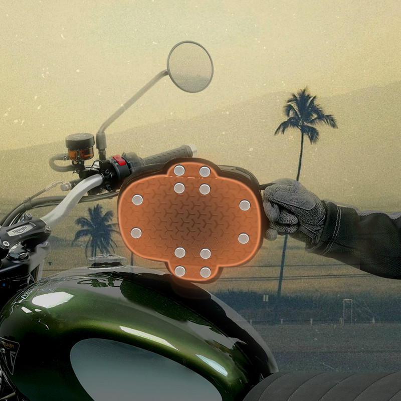 LOBOO Vintage Tank Bag 3,5L motocyklowy magnetyczny, retro design, czarny