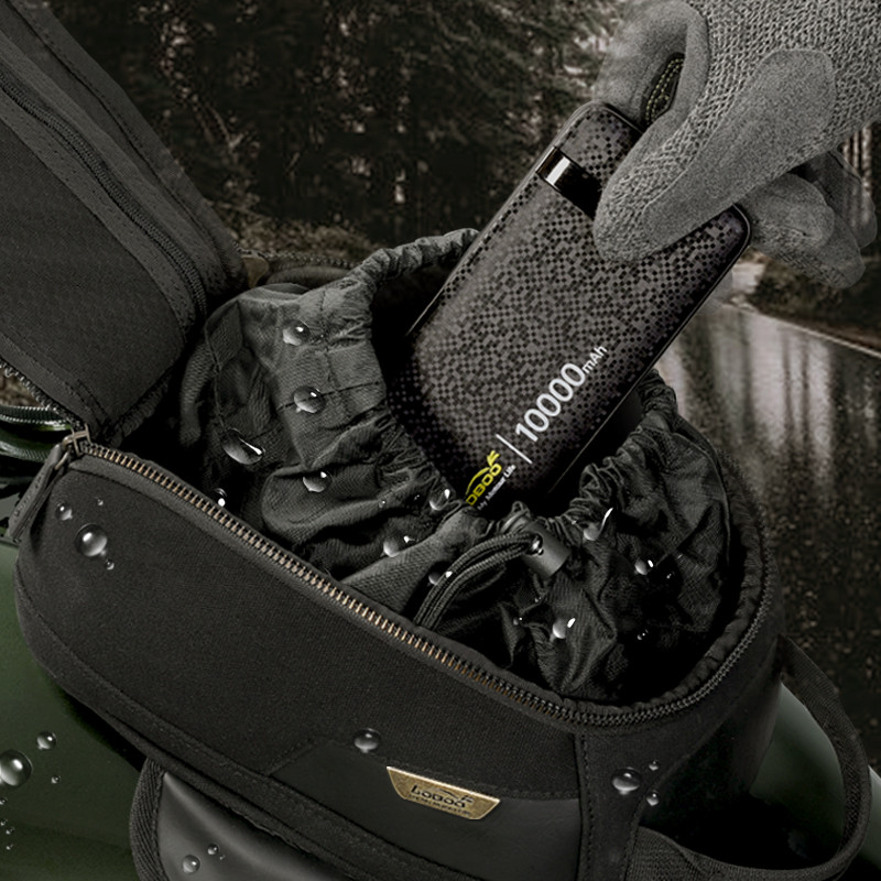 LOBOO Vintage Tank Bag 3,5L motocyklowy magnetyczny, retro design, czarny