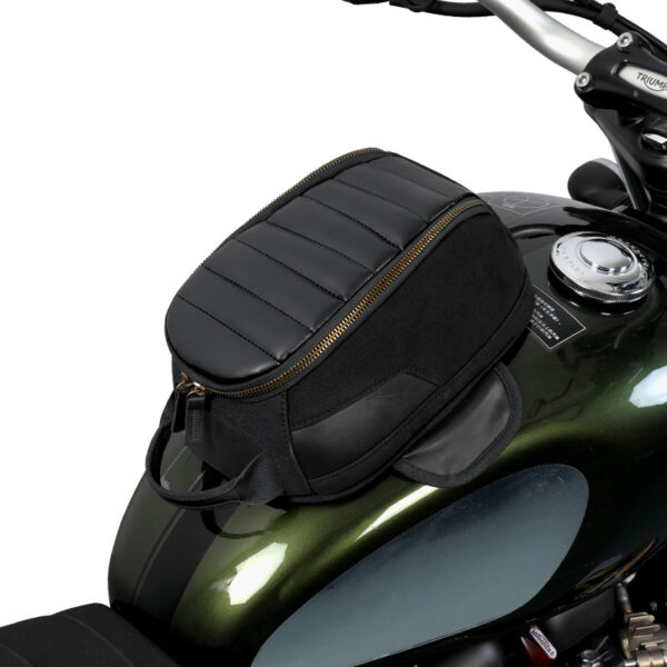 LOBOO Vintage Tank Bag 3,5L motocyklowy magnetyczny, retro design, czarny