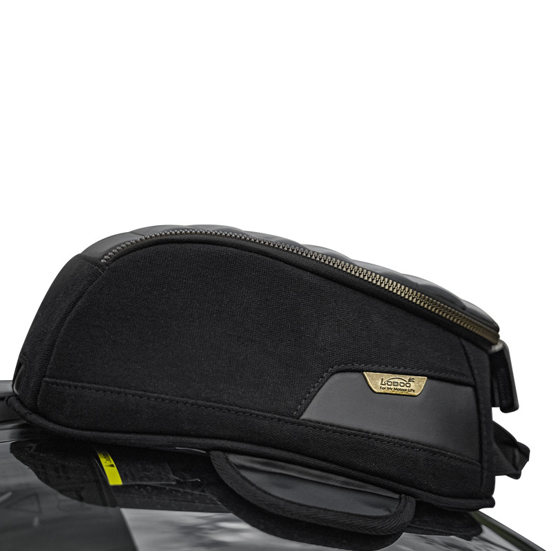 LOBOO Vintage Tank Bag 3,5L motocyklowy magnetyczny, retro design, czarny