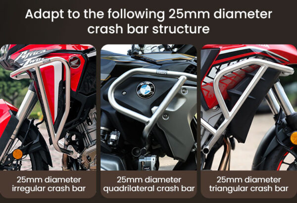 LOBOO WANDERER Pompowane wodoodporne (IPX6) torby boczne 6L (para) montowane na gmole, czarne, 1 zestaw - 2 szt