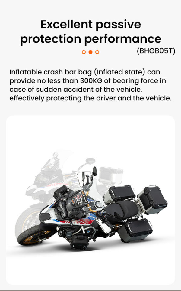 LOBOO WANDERER Pompowane wodoodporne (IPX6) torby boczne 6L (para) montowane na gmole, czarne, 1 zestaw - 2 szt