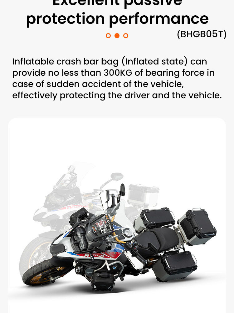 LOBOO WANDERER Pompowane wodoodporne (IPX6) torby boczne 6L (para) montowane na gmole, czarne, 1 zestaw - 2 szt