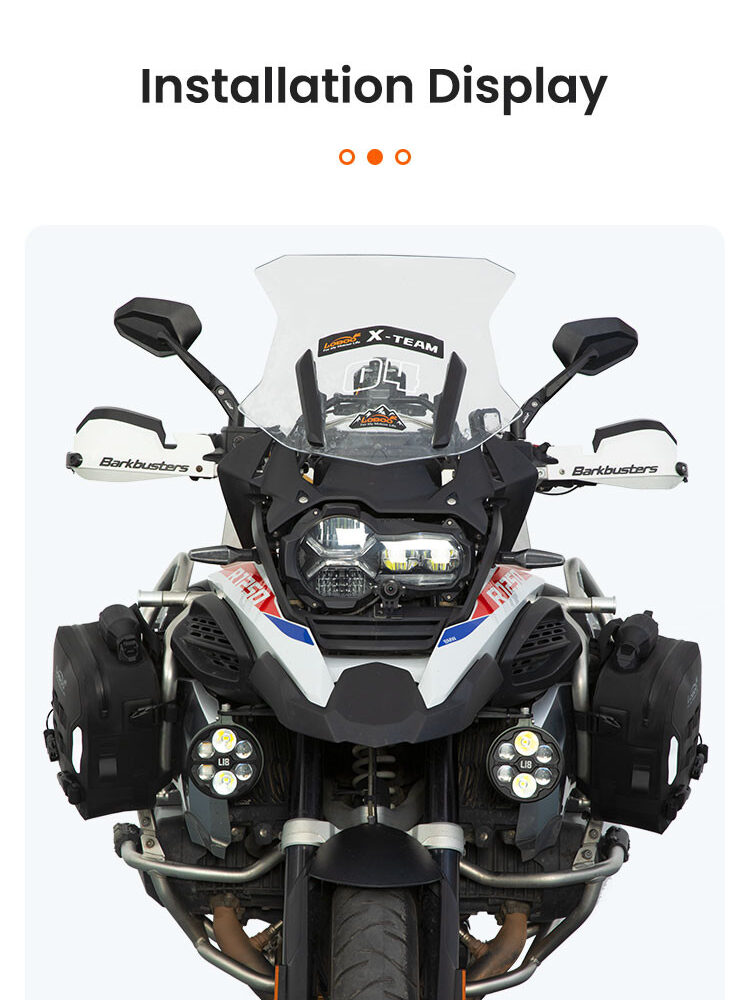 LOBOO WANDERER Pompowane wodoodporne (IPX6) torby boczne 6L (para) montowane na gmole, czarne, 1 zestaw - 2 szt