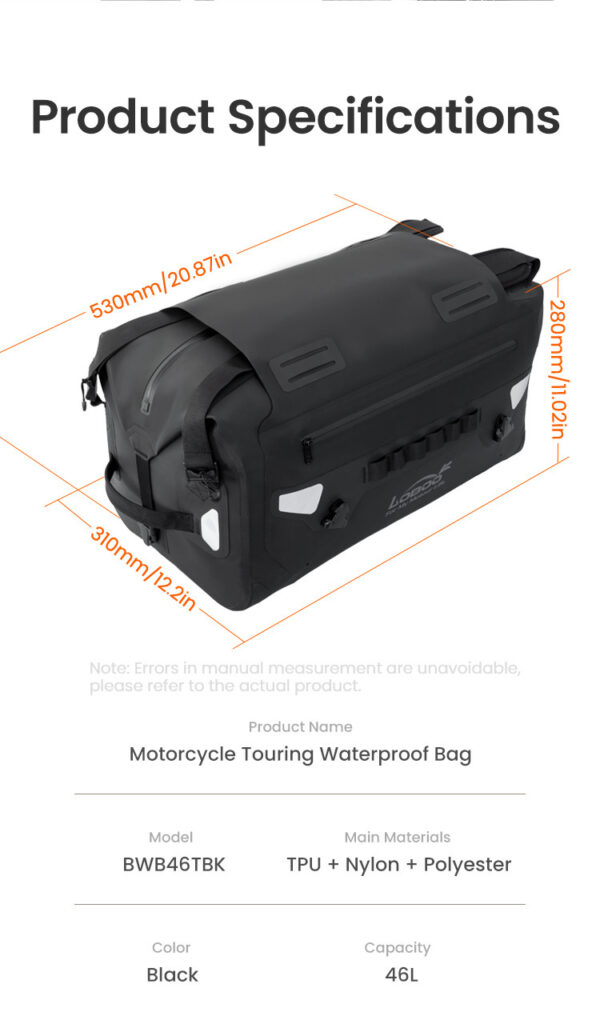 LOBOO WANDERER Torba motocyklowa TPU 46L