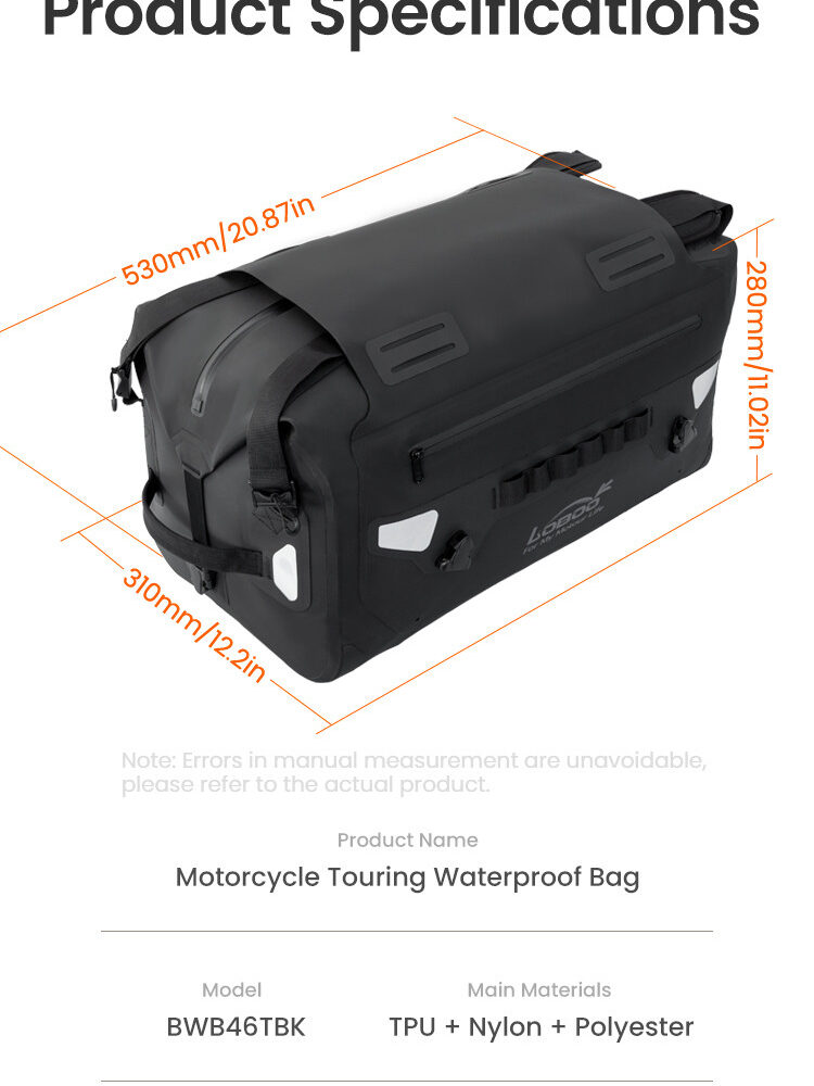 LOBOO WANDERER Torba motocyklowa TPU 46L