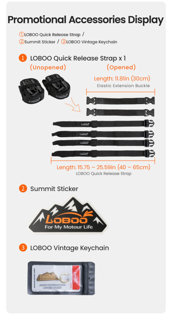 LOBOO WANDERER Torba motocyklowa TPU 46L