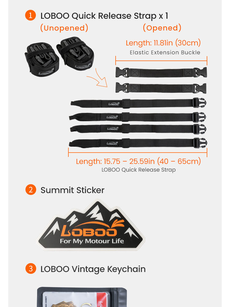 LOBOO WANDERER Torba motocyklowa TPU 46L