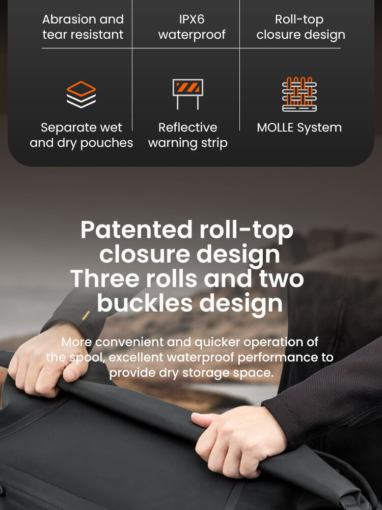 LOBOO WANDERER Torba motocyklowa TPU 50L