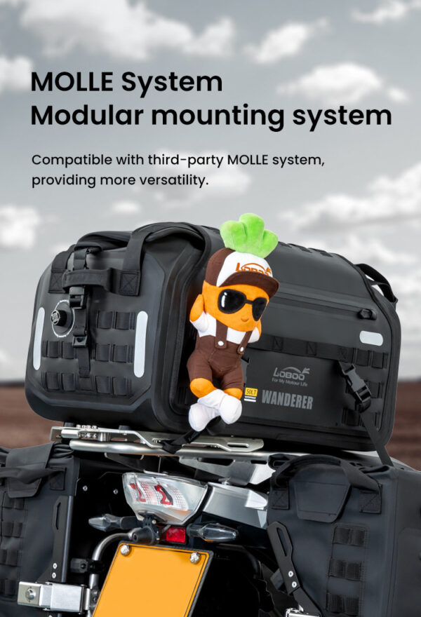loboo-wanderer-tpu-torba-50l LOBOO WANDERER Torba motocyklowa TPU 50L