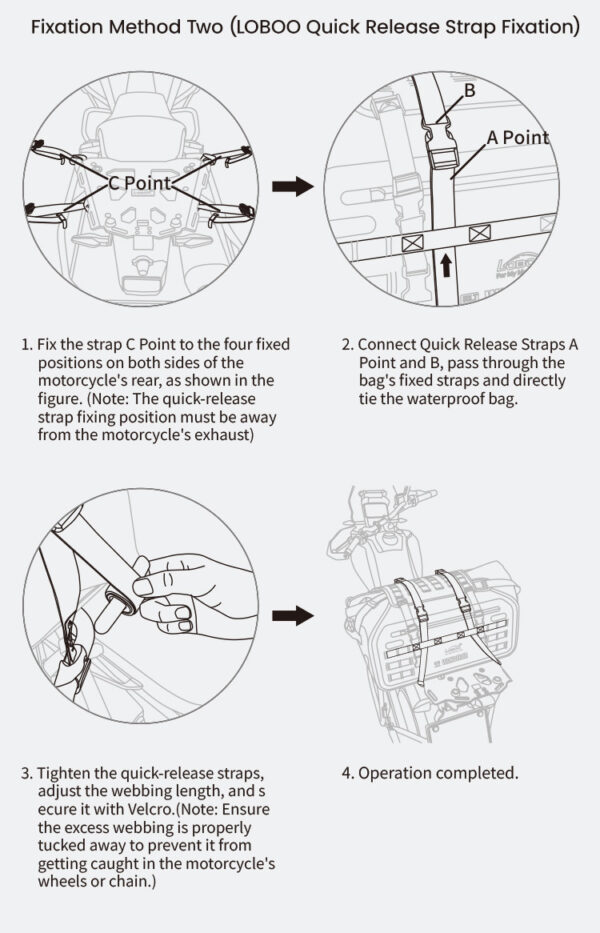 LOBOO WANDERER Torba motocyklowa TPU 50L