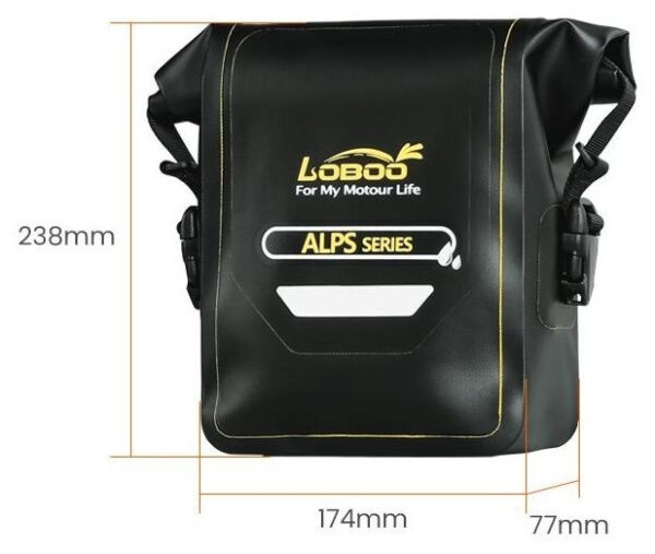 LOBOO Wodoodporna torba 5L czarna