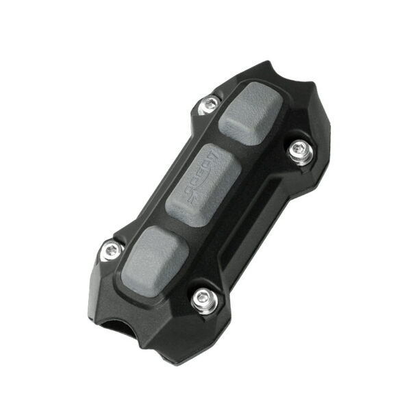 LOBOO Zderzak/Ślizg do gmoli o średnicy 25mm/1'', plastik konstrukcyjny + guma, czarny (2 szt)