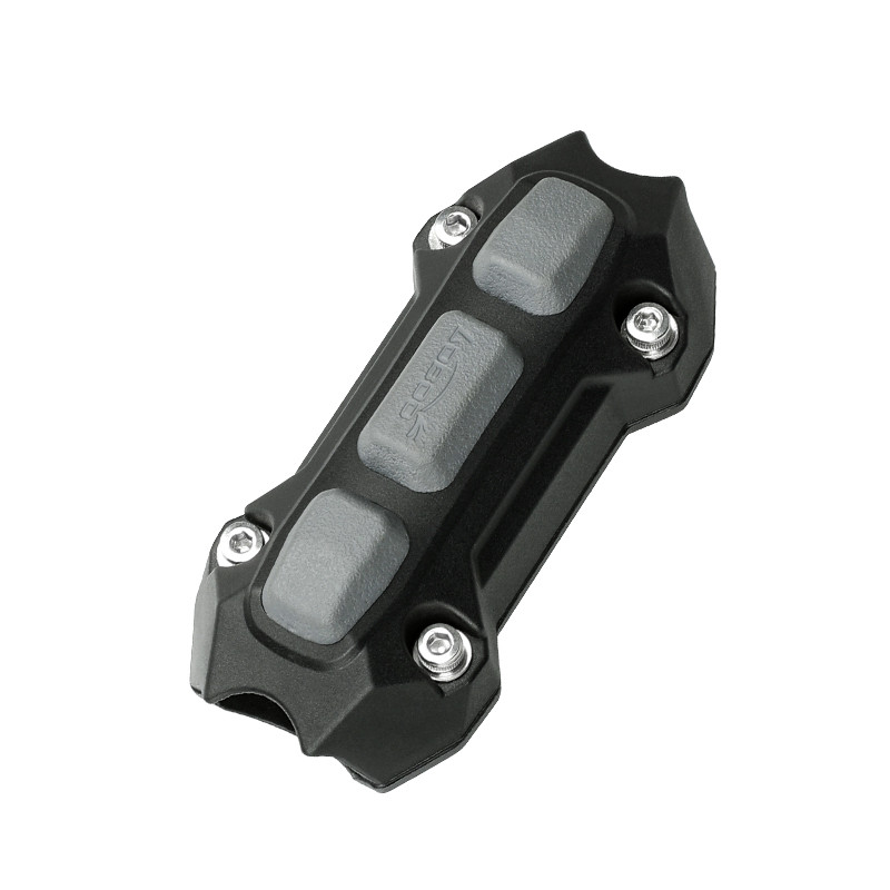 LOBOO Zderzak/Ślizg do gmoli o średnicy 25mm/1'', plastik konstrukcyjny + guma, czarny (2 szt)