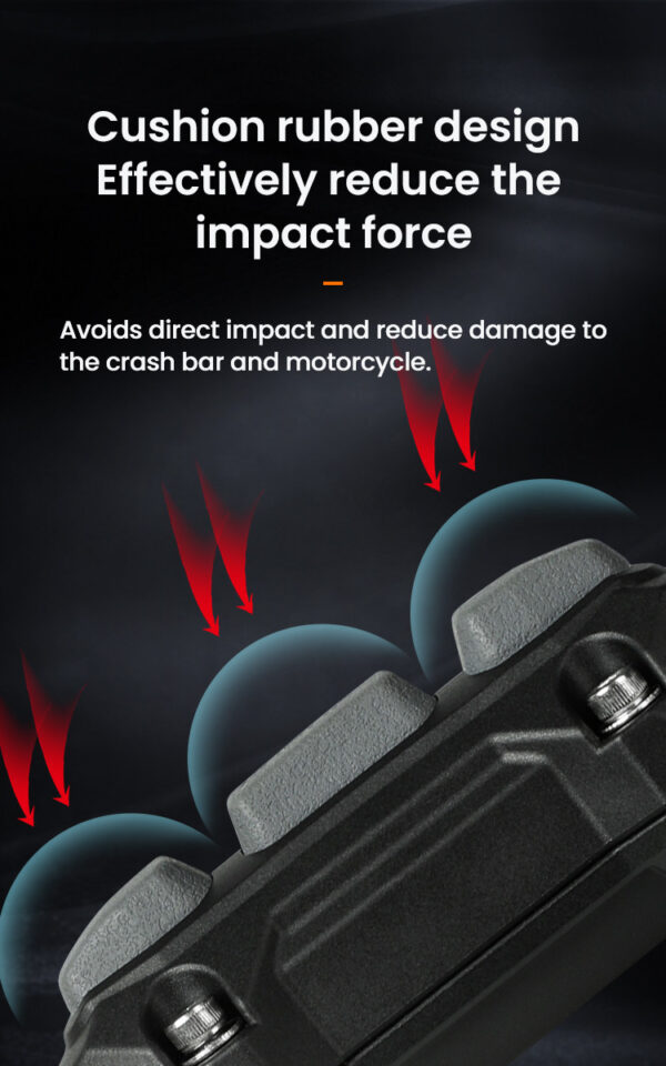 LOBOO Zderzak/Ślizg do gmoli o średnicy 25mm/1'', plastik konstrukcyjny + guma, czarny (2 szt)