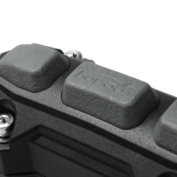 LOBOO Zderzak/Ślizg do gmoli o średnicy 25mm/1'', plastik konstrukcyjny + guma, czarny (2 szt)