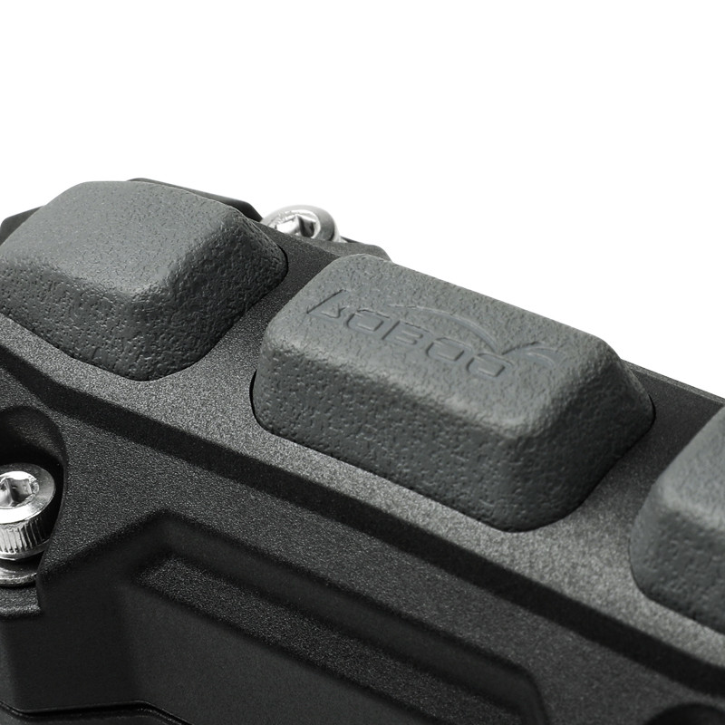 LOBOO Zderzak/Ślizg do gmoli o średnicy 25mm/1'', plastik konstrukcyjny + guma, czarny (2 szt)