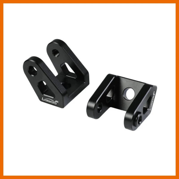 LOBOO Zestaw montażowy reflektora do R1300GS (2023-), aluminium, czarny, pasuje do oryginalnych reflektorów