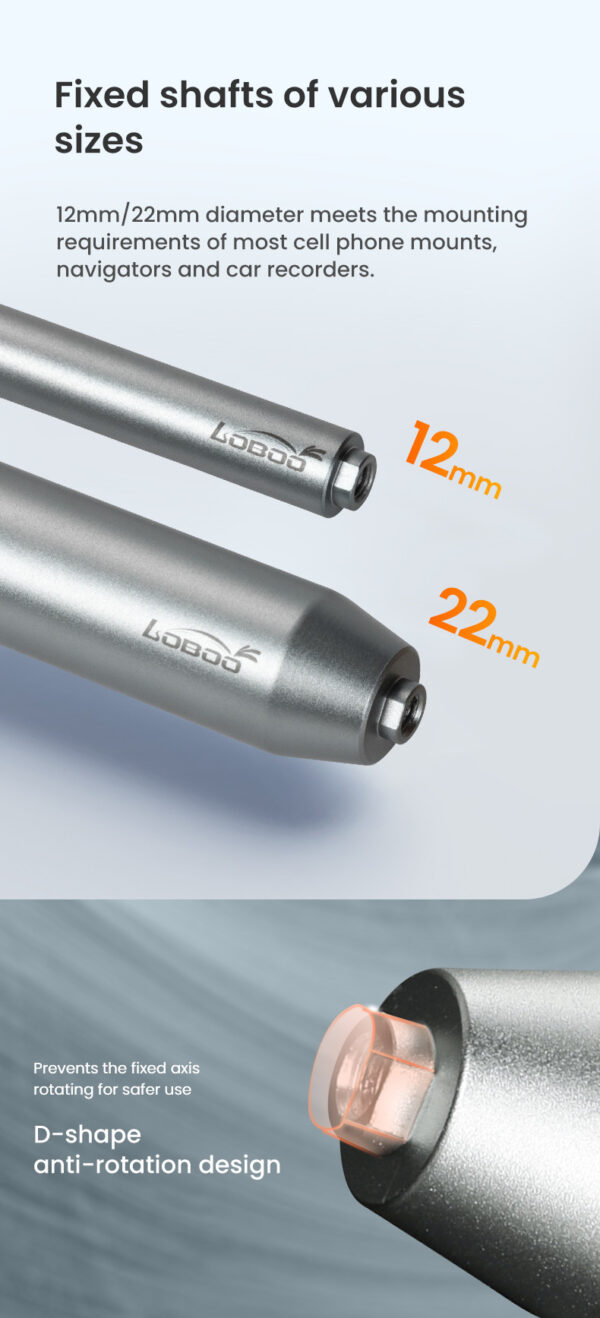 LOBOO Zestaw montażowy GPS do motocykli BMW, belka 12mm