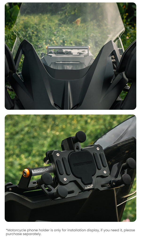 LOBOO Zestaw montażowy GPS do motocykli HONDA FORZA350 (2021-2024) belka 12mm