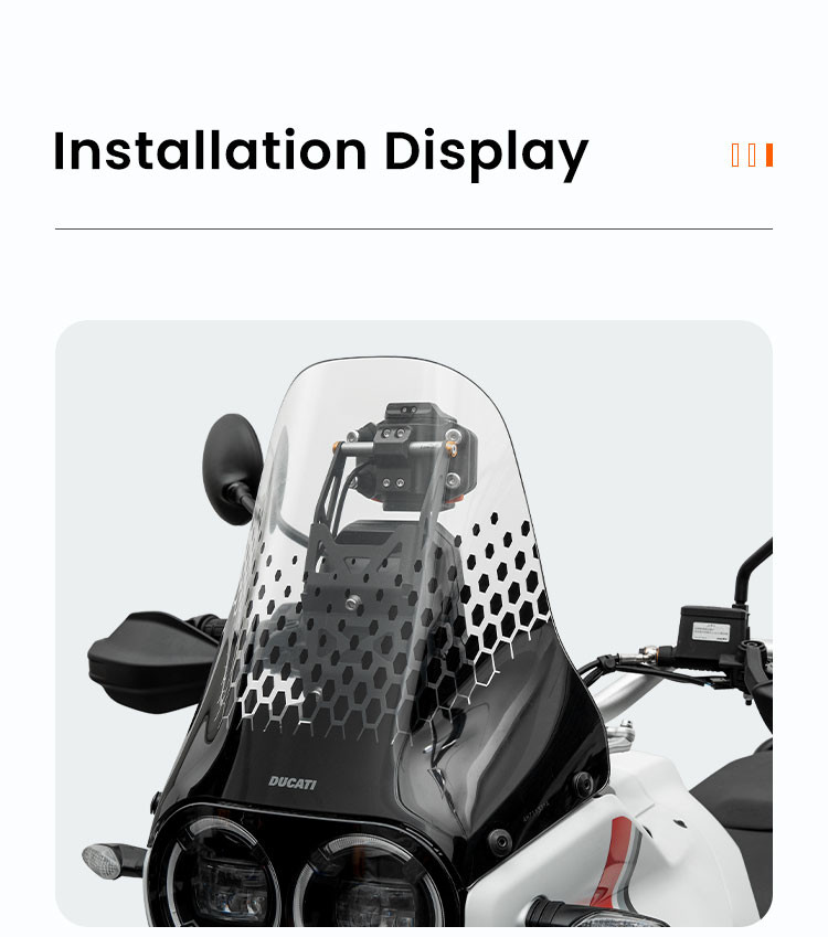 LOBOO Zestaw montażowy GPS do motocykli DUCATI DESERT X (2023-) belka 12mm