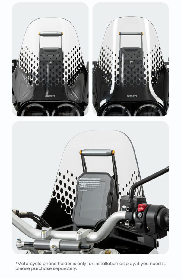 LOBOO Zestaw montażowy GPS do motocykli DUCATI DESERT X (2023-) belka 12mm