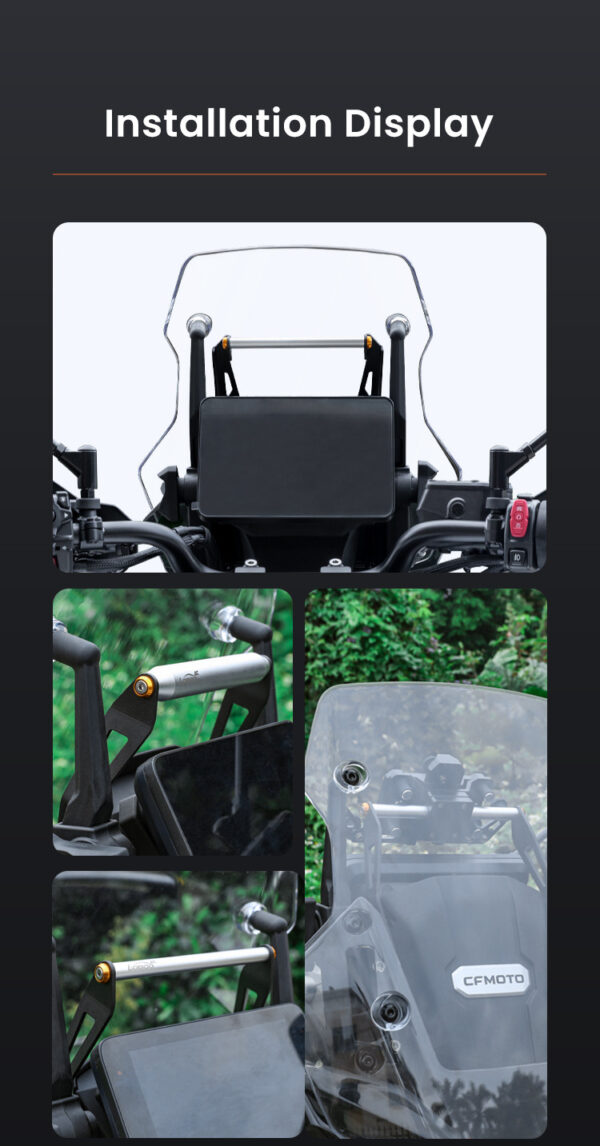 LOBOO Zestaw montażowy GPS do motocykli CFMOTO 800MT (2023-) belka 12mm