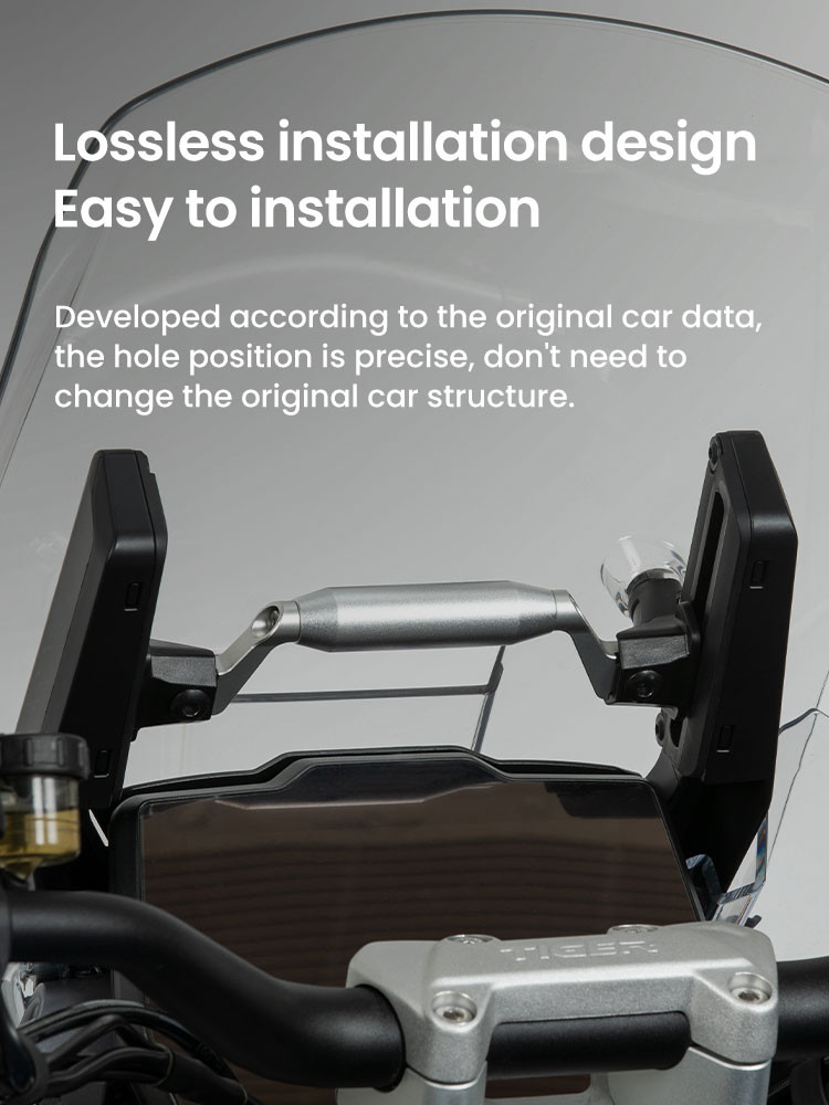 LOBOO Zestaw montażowy GPS do motocykli Triumph Tiger1200GT PRO (2023-) belka 12mm