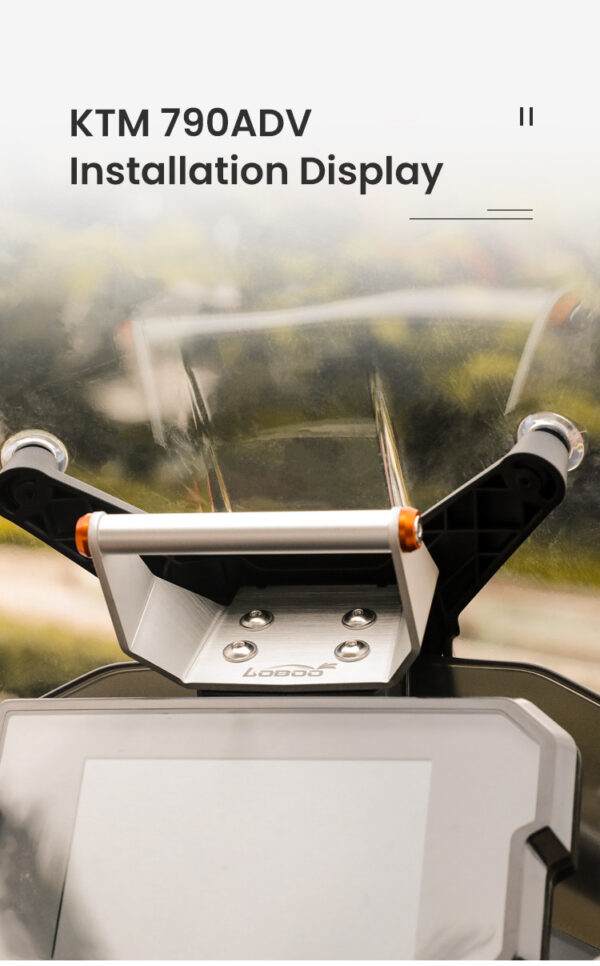 LOBOO Zestaw montażowy GPS do motocykli KTM 790 ADVENTURE (2024-) KTM 890 ADVENTURE (2024-) belka 12mm