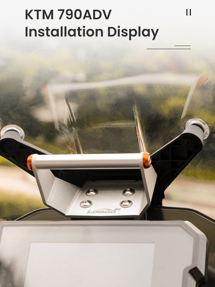 LOBOO Zestaw montażowy GPS do motocykli KTM 790 ADVENTURE (2024-) KTM 890 ADVENTURE (2024-) belka 12mm