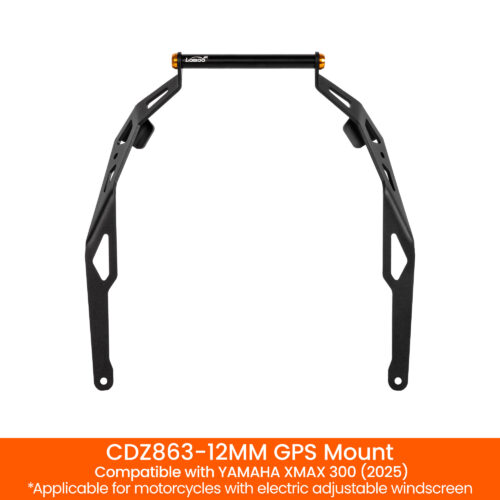 LOBOO Zestaw montażowy GPS do motocykli YAMAHA XMAX300 (2025), belks 12mm