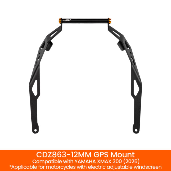 LOBOO Zestaw montażowy GPS do motocykli YAMAHA XMAX300 (2025), belks 12mm