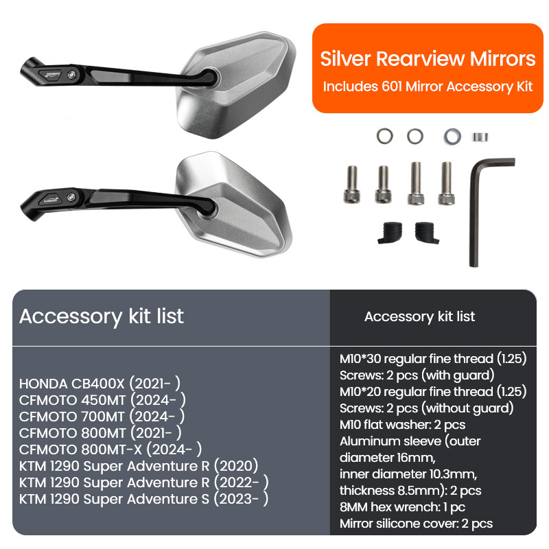 LOBOO Zestaw montażowy lusterek CFMOTO/KTM
