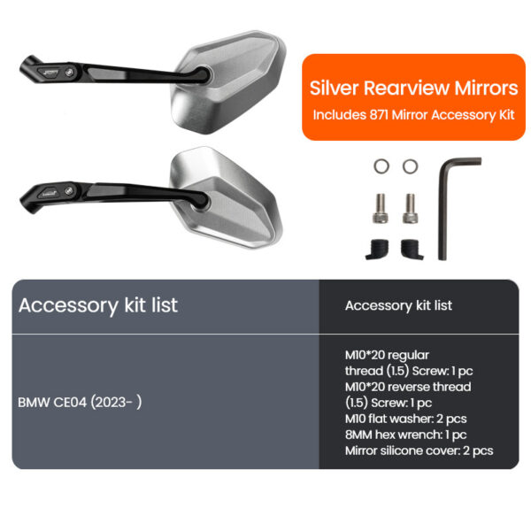 LOBOO Zestaw montażowy lusterek BMW CE04 (2023-)