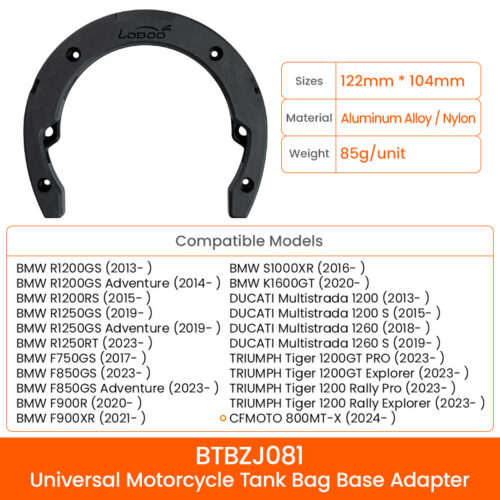 126967 LOBOO Uchwyt Tank Bag BMW, DUCATI, TRIUMPH, CFMOTO