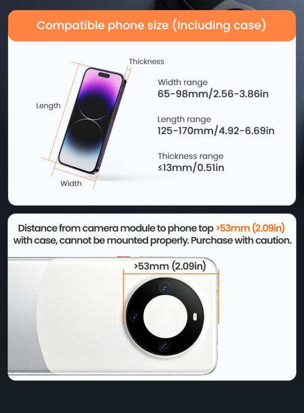 LOBOO Uchwyt na telefon PH06 Pro (na kierownice 22/25/28/32mm), magnetyczny system antywstrząsowy